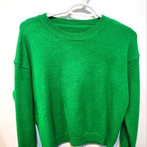 Wide neck cashmere sweater